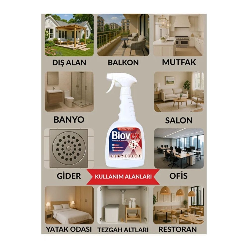 Biovex Premium UL İnsektisit Haşere İlacı 1 L