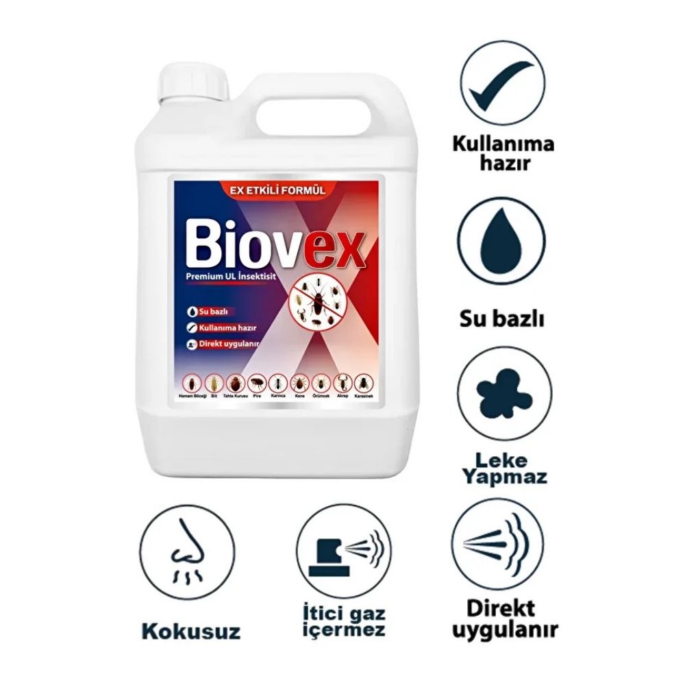 Biovex Premium UL İnsektisit Haşere İlacı 1 L + 5L