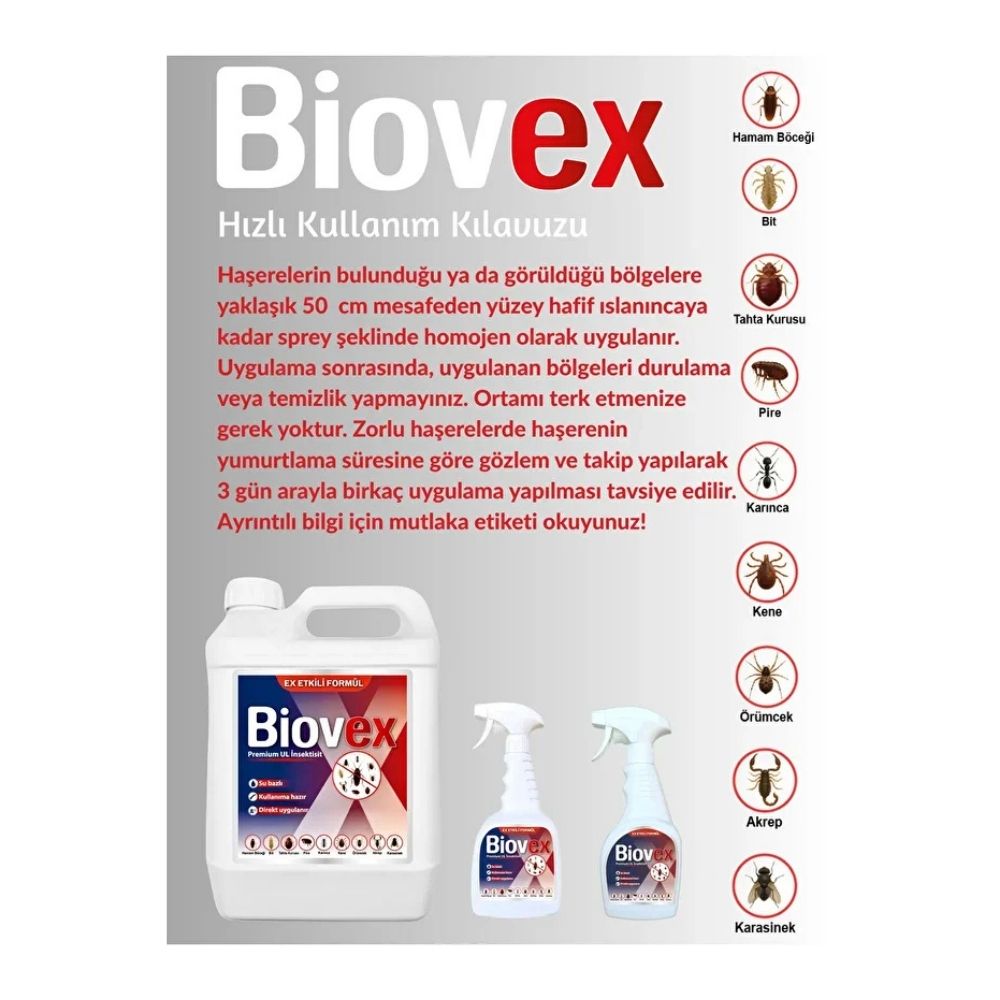 Biovex Premium UL İnsektisit Haşere İlacı 500 mL