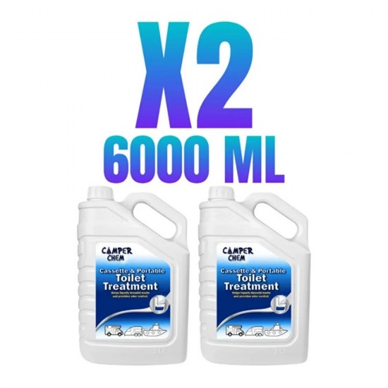 Camper Chem Karavan Tekne Tuvalet Kimyasalı Atık Parçalayıcı 6 L (3+3)