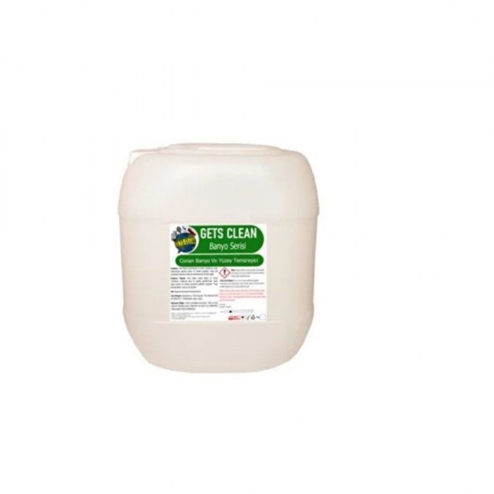 Gets Clean Deney Kimya Corıan Banyo ve Yüzey Temizleyici 20 kg Gets Clean Deney Kimya Corıan Banyo ve Yüzey Temizleyici 20 kg