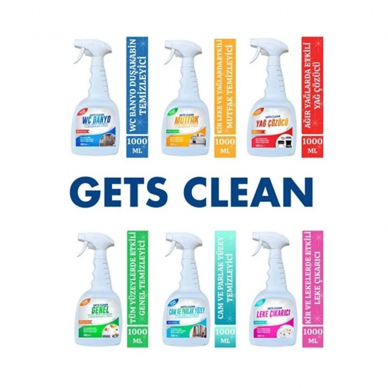 Gets Clean Genel Temizleyici Çok Amaçlı Leke Çıkarıcı Yağ Çözücü